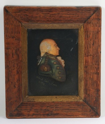 Georgian Wax Portrait of Admiral Lord Howe
