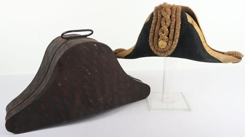 Post 1902 Royal Navy Admirals (Flag Officer) Full Dress Bicorn Hat in Tin,