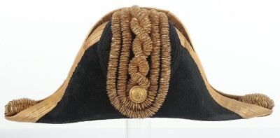 Post 1902 Royal Navy Admirals (Flag Officer) Full Dress Bicorn Hat in Tin, - 2