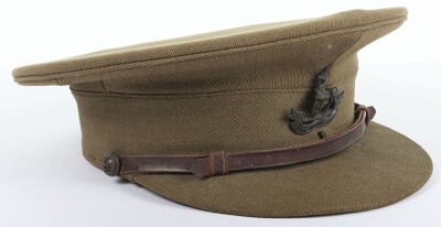 WW1 British Officers Service Dress Peaked Cap, Royal Warwickshire Regiment. - 2