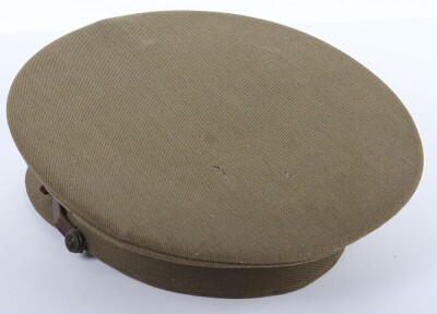 WW1 British Officers Service Dress Peaked Cap, Royal Warwickshire Regiment. - 4