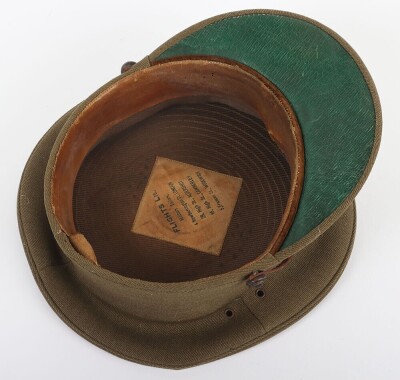 WW1 British Officers Service Dress Peaked Cap, Royal Warwickshire Regiment. - 5