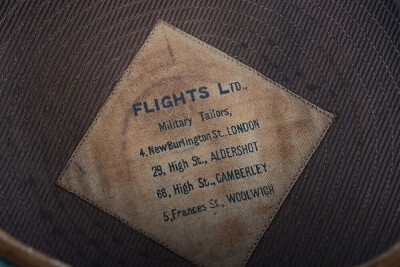 WW1 British Officers Service Dress Peaked Cap, Royal Warwickshire Regiment. - 6