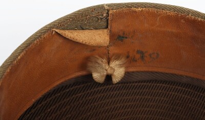 WW1 British Officers Service Dress Peaked Cap, Royal Warwickshire Regiment. - 7