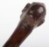A carved wood &lsquo;grotesque&rsquo; walking stick - 8