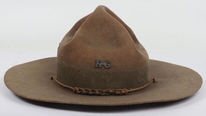 Early 20th Century Rover Scouts felt 'Lemon Squeezer' Type Hat.