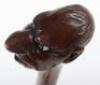 A carved wood &lsquo;grotesque&rsquo; walking stick - 9