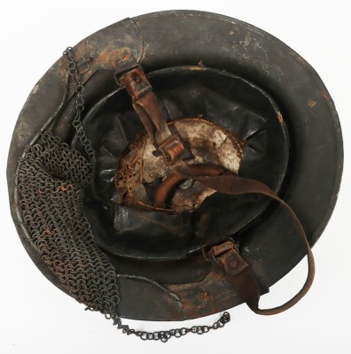 Rare WW1, Great War British Cruise Visor Helmet, Mk.1. - 6