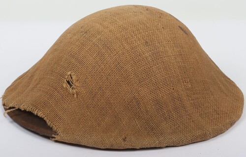 WW1 British Other Ranks Steel Helmet with Original Trench Cover