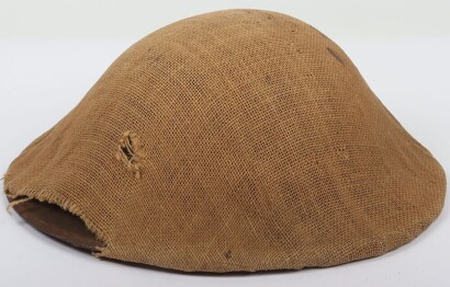 WW1 British Other Ranks Steel Helmet with Original Trench Cover