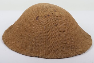 WW1 British Other Ranks Steel Helmet with Original Trench Cover - 2