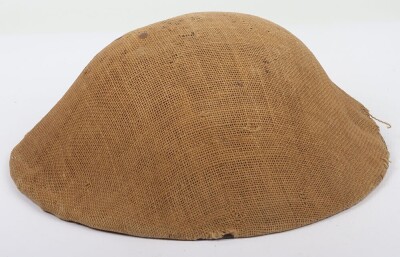WW1 British Other Ranks Steel Helmet with Original Trench Cover - 3