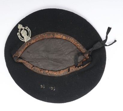 WW2 British Black Beret, Royal Armoured Corps (RAC).
