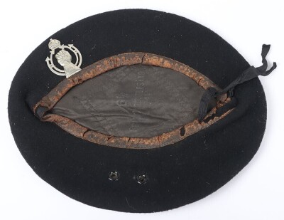 WW2 British Black Beret, Royal Armoured Corps (RAC). - 2