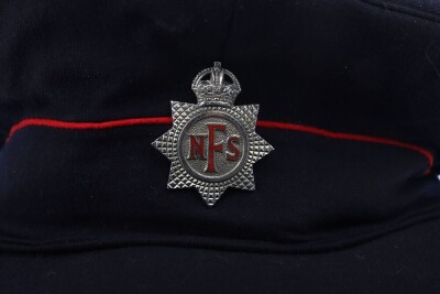 WW2 National Fire Service Peaked Cap, 1943 Dated. - 4