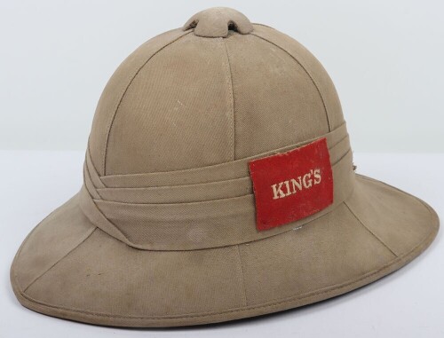 WW2 British Kings Liverpool Regiment Other Ranks Foreign Service Helmet,