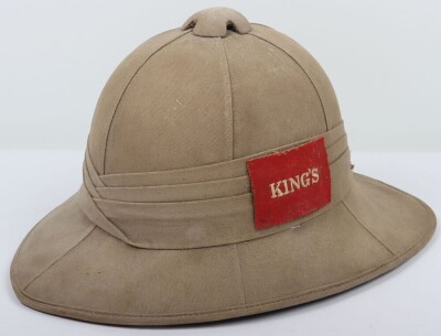 WW2 British Kings Liverpool Regiment Other Ranks Foreign Service Helmet,