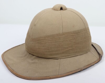 WW2 British Officers Foreign Service Helmet of Captain J S Holland, 196/195 Light Anti-Aircraft Regiment Royal Artillery, - 4