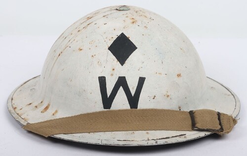 WW2 British Home Front Senior Warden's Steel Helmet