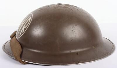 WW2 British 'Great Western Railway' (GWR) Mk.II Steel Helmet. - 4