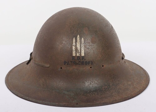WW2 British Home Front ' Zuckerman' Helmet, Royal Ordnance Factory, Patricroft.