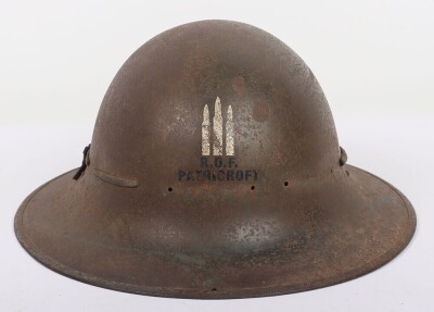 WW2 British Home Front ' Zuckerman' Helmet, Royal Ordnance Factory, Patricroft.