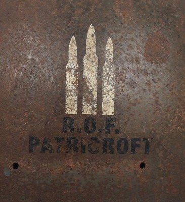 WW2 British Home Front ' Zuckerman' Helmet, Royal Ordnance Factory, Patricroft. - 2