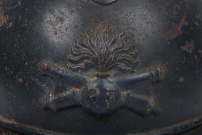 WW1 French Artillery Adrian Steel Helmet - 2