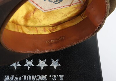 WW2 American Cap of Four Star General Anthony C McAuliffe, - 5