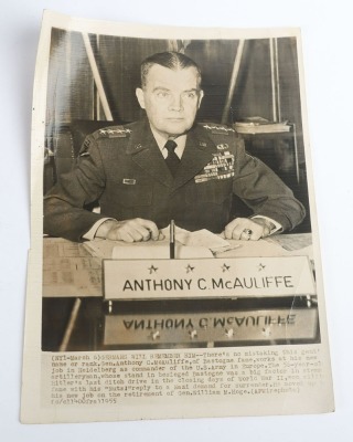WW2 American Cap of Four Star General Anthony C McAuliffe, - 7