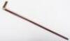 An Edwardian walking stick with spirit level (lacking liquid) and scaled ruler, with horn handle - 2