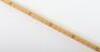 An Edwardian walking stick with spirit level (lacking liquid) and scaled ruler, with horn handle - 8