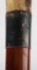 An Edwardian walking stick with spirit level (lacking liquid) and scaled ruler, with horn handle - 12
