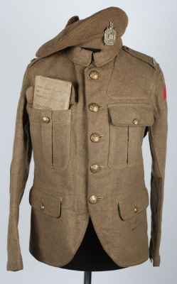 WW1 British, King's Own Scottish Borderers (KOSB), Uniform Grouping, Attributed.