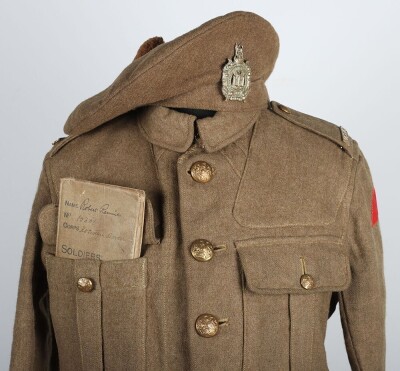 WW1 British, King's Own Scottish Borderers (KOSB), Uniform Grouping, Attributed. - 2