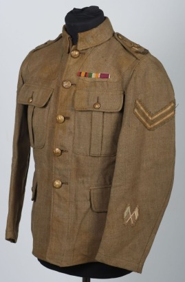 WW1, Great War, British 02 Pattern Service Dress Tunic, Durham Light Infantry.