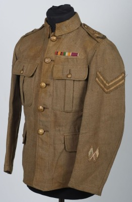 WW1, Great War, British 02 Pattern Service Dress Tunic, Durham Light Infantry.