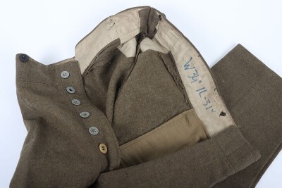WW1, Great War, British 02 Pattern Service Dress Trousers. - 7