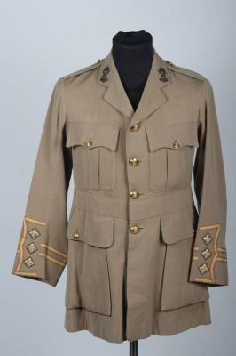 WW1 British Officers Tropical Cuff Rank Tunic, Royal Field Artillery.