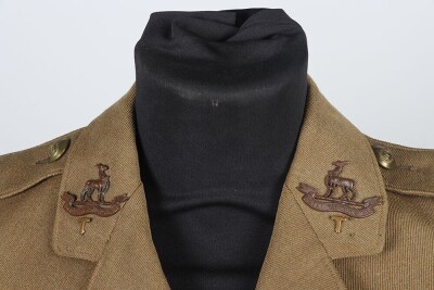 WW1, Great War British Officers Cuff Rank Service Dress Tunic, Royal Warwickshire Regiment. - 3