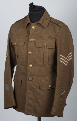 British 1922 Pattern Service Dress Tunic, Hampshire Regiment.