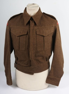WW2 British Battle Dress Blouse, Royal Norfolk Regiment. - 2