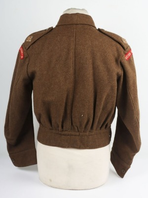 WW2 British Battle Dress Blouse, Royal Norfolk Regiment. - 4