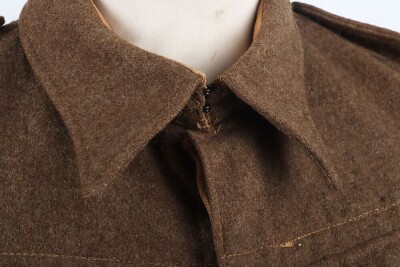 WW2 British Battle Dress Blouse, Royal Norfolk Regiment. - 9