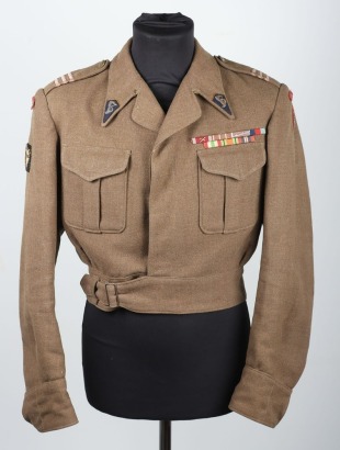 WW2 Polish Forces in Exile Battle Dress Blouse, 3rd Carpathian Heavy Machine Gun Battalion.