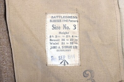 WW2 British Austerity Pattern Battle Dress Blouse. - 11