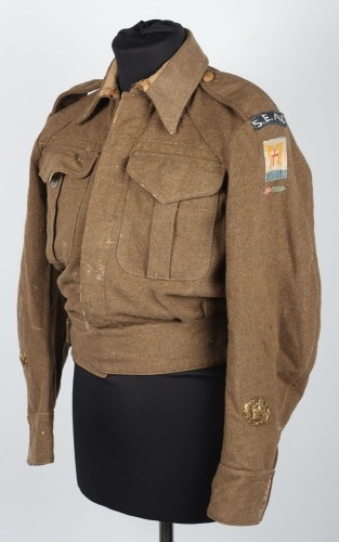 WW2 British Battle Dress Blouse, South East Asia Command.