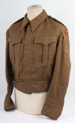 WW2 British Battle Dress, Serge, 1940 Dated. Royal Warwickshire Regiment. - 8