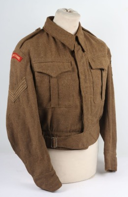 WW2 British Battle Dress, Serge, 1940 Dated. Royal Warwickshire Regiment. - 9