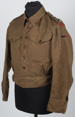 WW2 British Austerity Pattern Battle Dress Blouse, Royal Engineers.